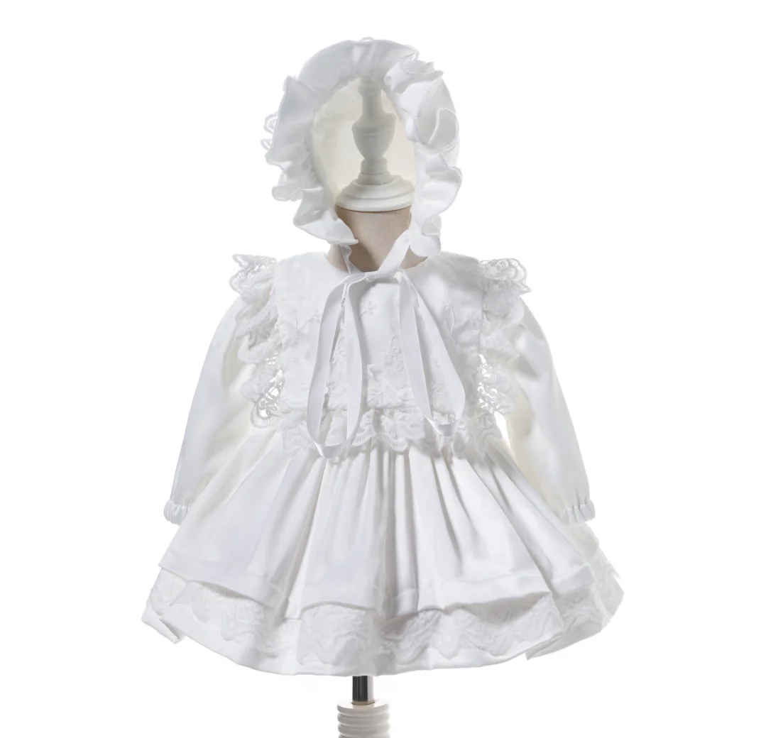 Baby Baptism Dress Newborn Vintage White 1st Birthday Party Dresses With Hat Long Sleeve Princess Wedding Christening Ball Gowns
Baby Baptism Dress Newborn Vintage White 1st Birthday Party Dresses With Hat Long Sleeve Princess Wedding Christening Ball Gowns