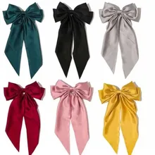 Women Large Bow Hairpin Barrettes For Girls Satin Ribbon Big Bowknot Barrettes Women Solid Color Ponytail Clip Hair Accessories 
Women Large Bow Hairpin Barrettes For Girls Satin Ribbon Big Bowknot Barrettes Women Solid Color Ponytail Clip Hair Accessories