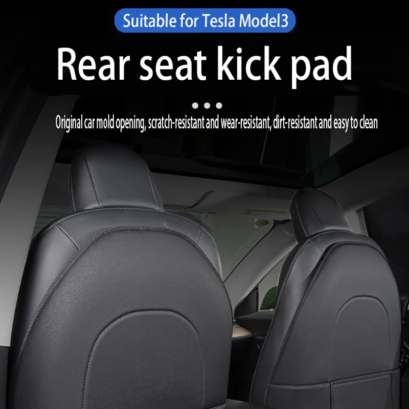 For Tesla Model 3 / Y Seat Back Protective Mat Leather Car Anti Kick Pad Protector Child Anti Dirty Car Interior Accessories
For Tesla Model 3 / Y Seat Back Protective Mat Leather Car Anti Kick Pad Protector Child Anti Dirty Car Interior Accessories