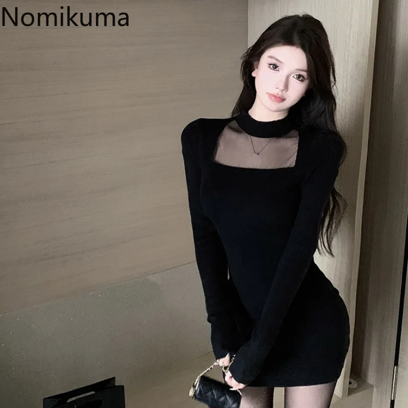 Nomikuma Vestidos Para Mujer весна осень марлевые Лоскутные тонкие платья для женщин 2022 Элегантные Модные Винтажные короткие платья 
Nomikuma Vestidos Para Mujer весна осень марлевые Лоскутные тонкие платья для женщин 2022 Элегантные Модные Винтажные короткие платья