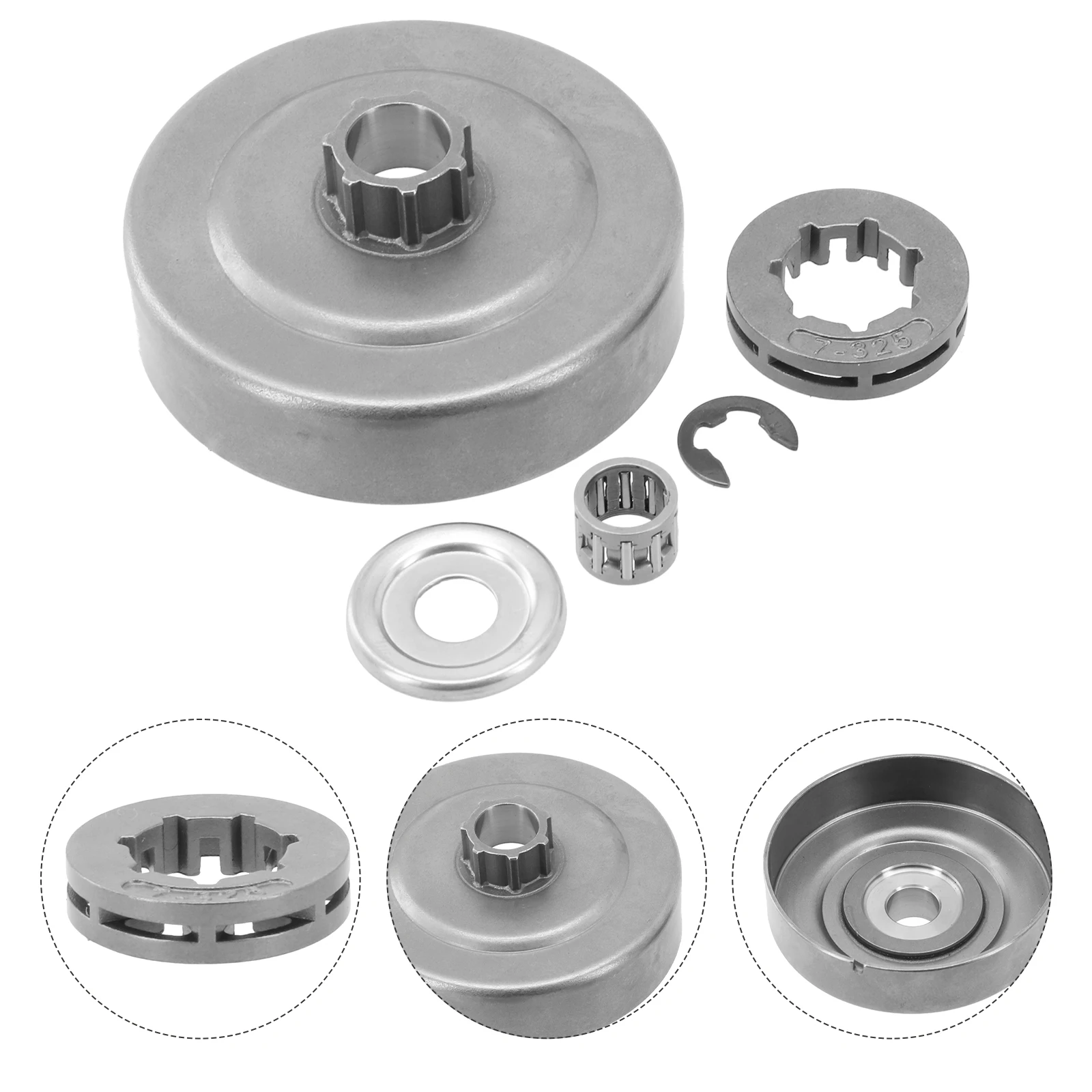 325 Clutch Drum Sprocket Rim For Stihl 024,MS240,026,MS260,MS260 PRO,MS261,MS270,MS280,MS271,MS281,MS291 Chainsaw Garden Tools
325 Clutch Drum Sprocket Rim For Stihl 024,MS240,026,MS260,MS260 PRO,MS261,MS270,MS280,MS271,MS281,MS291 Chainsaw Garden Tools
