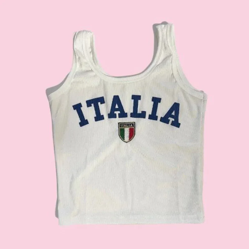 White Women Tank Tops Tight Letters Female Backless Vest Sexy Thick Straps Simple Casual Fit Crop Top Basic Summer Y2K Clothing
White Women Tank Tops Tight Letters Female Backless Vest Sexy Thick Straps Simple Casual Fit Crop Top Basic Summer Y2K Clothing