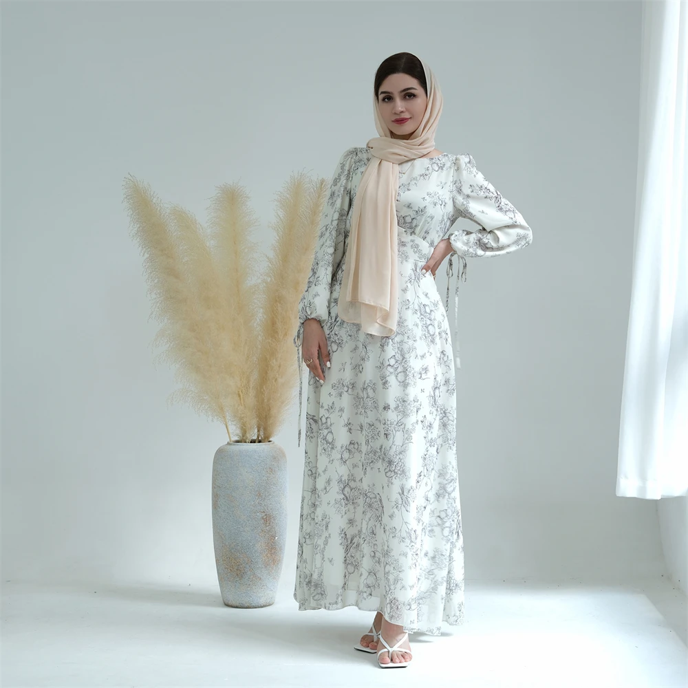 Eid Ramadan Women Fashion Floral Print Maxi Dress Muslim Chiffon Robe Dubai Abaya Turkey Kaftan Islamic Clothing Jalabiya Caftan
Eid Ramadan Women Fashion Floral Print Maxi Dress Muslim Chiffon Robe Dubai Abaya Turkey Kaftan Islamic Clothing Jalabiya Caftan