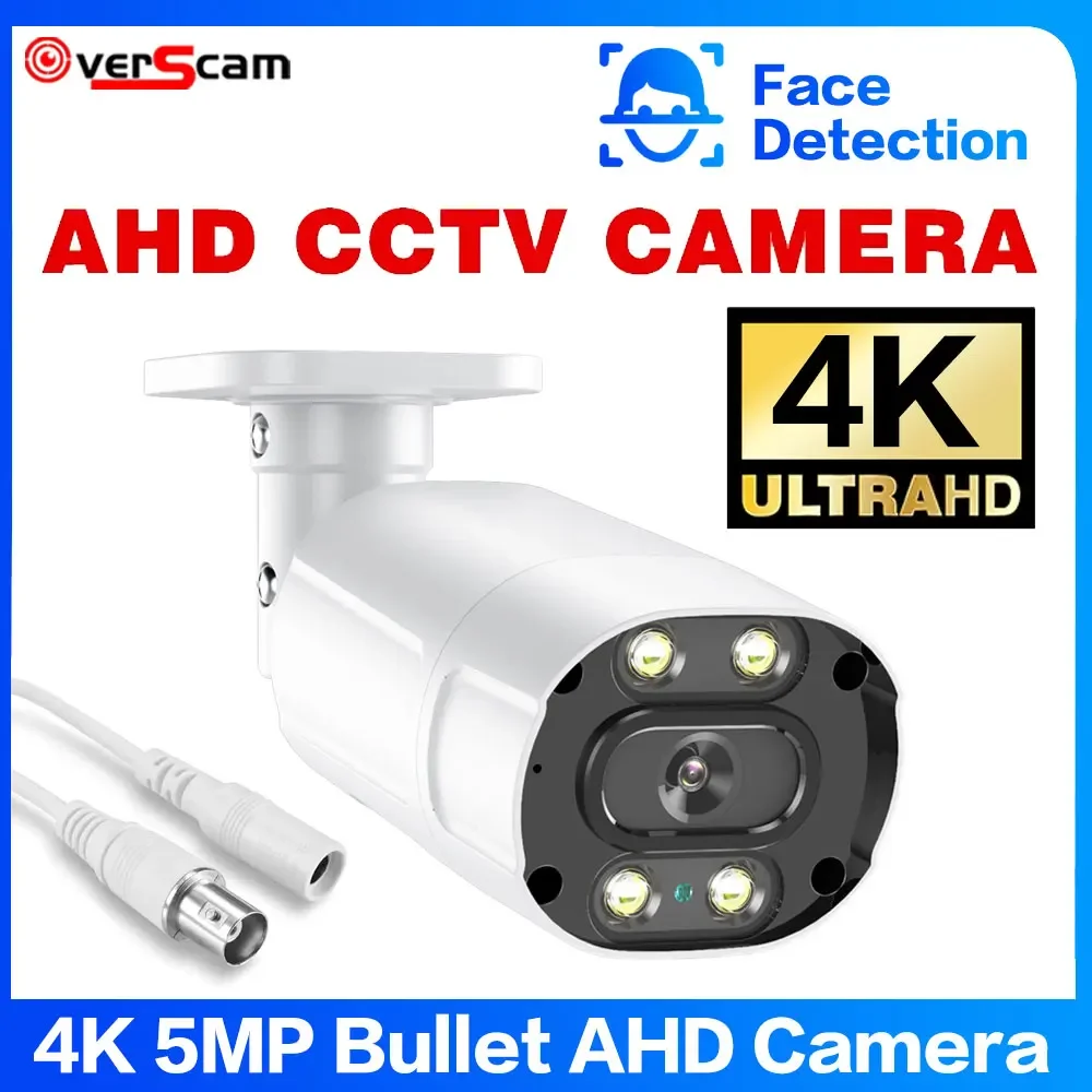 

4K 8MP Face Detection AHD Camera 5MP BNC CCTV Video Surveillance Home Security Outdoor Analog Bullet Color Night Vision Cameras