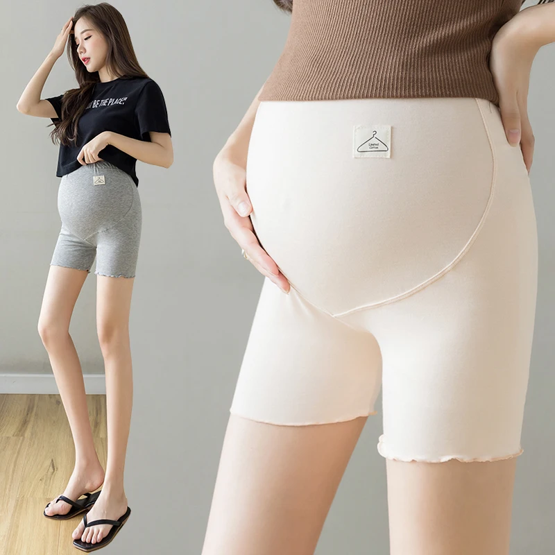 

Maternity Short Legging Belly Underpants Summer Pregnant Women Solid Thin Cotton Clothes Pregnancy Hot Shorts Yoga Half Pants