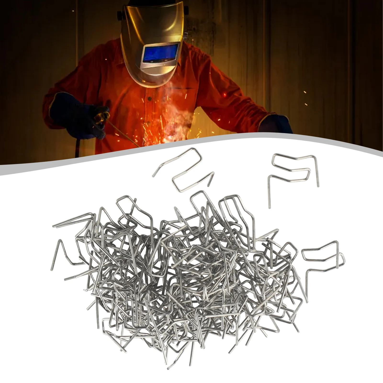 100pcs 0.6mm 0.8mm Hot Stapler Staples Plastic Welder Welding Nails Welding Machine Bumper Car Repair Soldering Tool
100pcs 0.6mm 0.8mm Hot Stapler Staples Plastic Welder Welding Nails Welding Machine Bumper Car Repair Soldering Tool