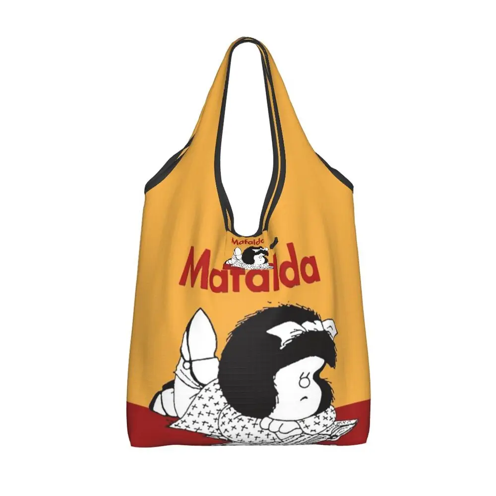 Custom Vintage Mafalda Manga Grocery Shopping Bag 162 S27f97296aacb490d9c53f155da59de9fz