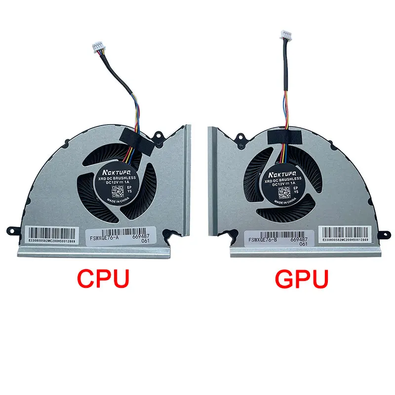

New CPU GPU Cooling Fan For MSI GP76 GE76 WE76 PABD1A010SHL N451 N452 MS-17K3 17K2 17K1