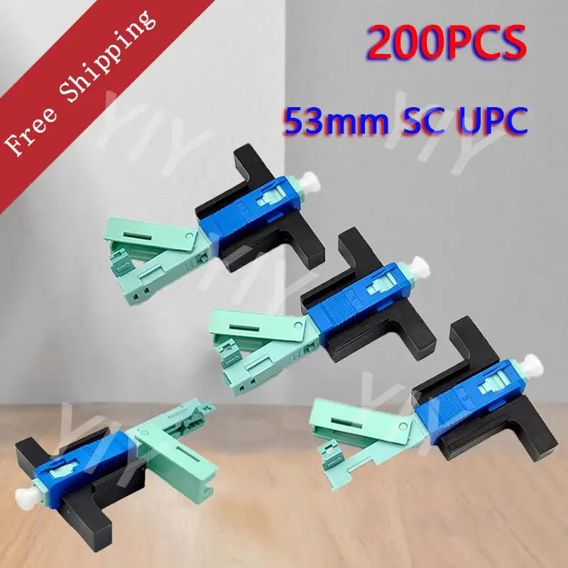 High Quality 100/PCS 200PCS 53mm Fast Connnector SC UPC SM Single-Mode Optical Connector FTTH Tool Cold Connector Fiber Optic
High Quality 100/PCS 200PCS 53mm Fast Connnector SC UPC SM Single-Mode Optical Connector FTTH Tool Cold Connector Fiber Optic