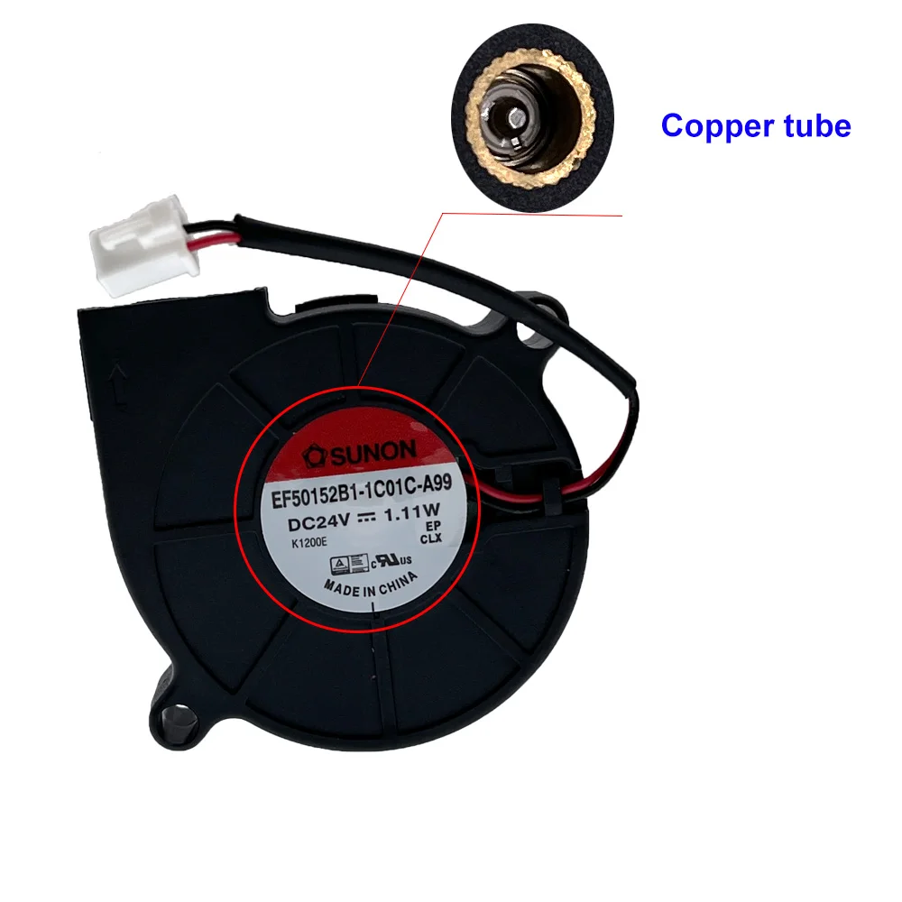 Sunon 3D Printer Blower Fan 5015 24V 1.11W Dual Ball Bearing Fan Centrifugal Cooling Turbo Fan 50X50X15mm 5015S
Sunon 3D Printer Blower Fan 5015 24V 1.11W Dual Ball Bearing Fan Centrifugal Cooling Turbo Fan 50X50X15mm 5015S