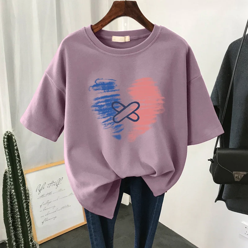 EBAIHUI 100% Cotton L-5XL T Shirt Plus Size Tshirt Short Sleeve Letter Print Women Top Summer Couple O Neck Oversized T Shirts
EBAIHUI 100% Cotton L-5XL T Shirt Plus Size Tshirt Short Sleeve Letter Print Women Top Summer Couple O Neck Oversized T Shirts