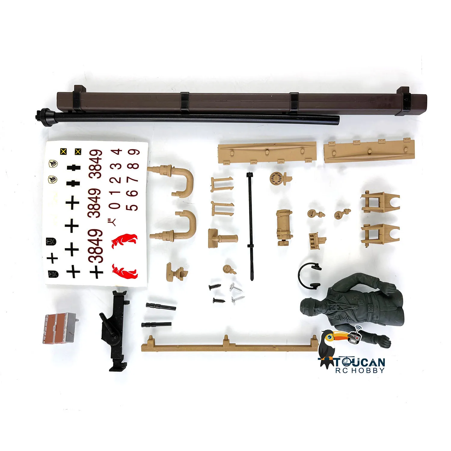 Controlled Toys HENG LONG 1/16 Scale German Panzer III H RC Tank 3849 Decoration Parts Bag Toucan Spare Parts TH00268-SMT8
Controlled Toys HENG LONG 1/16 Scale German Panzer III H RC Tank 3849 Decoration Parts Bag Toucan Spare Parts TH00268-SMT8