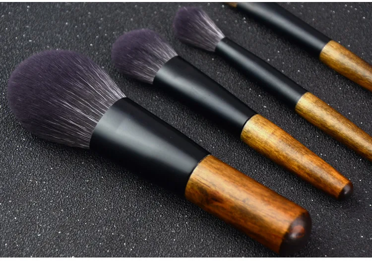 8 Pcs Mini Soft Wooden Makeup Brush Set - Powder,Stippling,Eyeshadow,Blush,Highlighter,Contour,Blending Brushes 47 S27fc6e0507e4468fa5017592dfe6a8c8Y