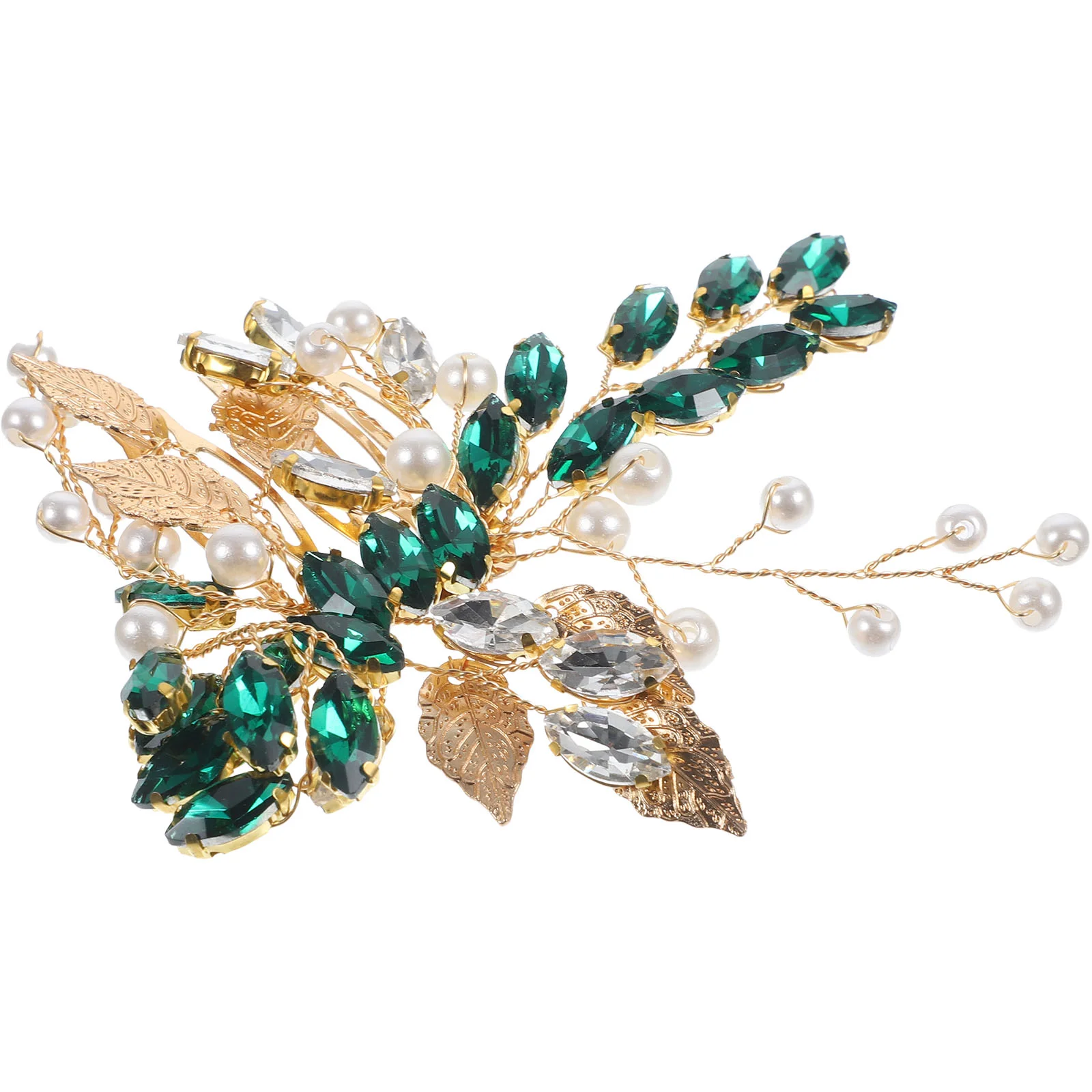 Silver Leaf Tiara Metal Hair Comb Rhinestone Clips for Women European and American
Silver Leaf Tiara Metal Hair Comb Rhinestone Clips for Women European and American