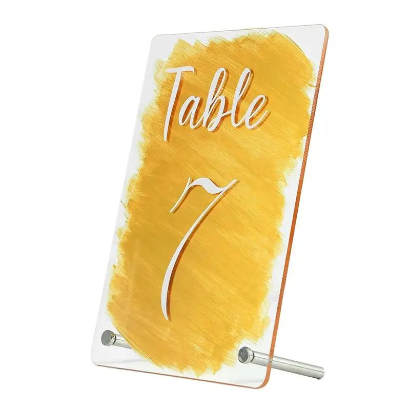 Table Number Stands Table Number Card Holders Fine Workmanship And Protective Film Design For Wedding Bar Dining Room Coffee 
Table Number Stands Table Number Card Holders Fine Workmanship And Protective Film Design For Wedding Bar Dining Room Coffee