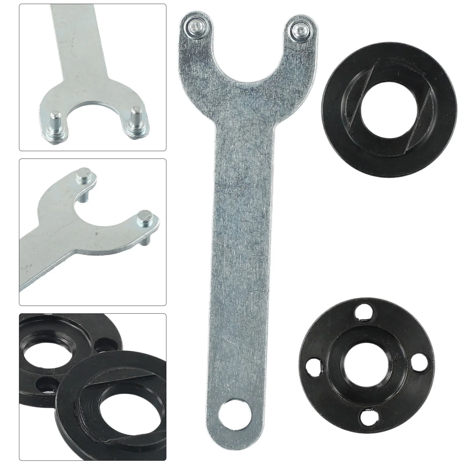 M14 Thread Replacement Angle Grinder Inner Outer Flange Nut Set Tool With Wrench 2* Flange Nut Set Tools 1* Wrench
M14 Thread Replacement Angle Grinder Inner Outer Flange Nut Set Tool With Wrench 2* Flange Nut Set Tools 1* Wrench