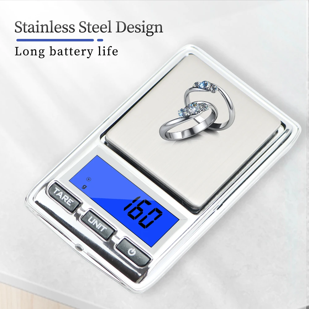 

0.01g 200g Mini Electronic Scales High Precision Portable Digital Pocket Scale for Jewelry Gold Sterling Silver Balance Gram