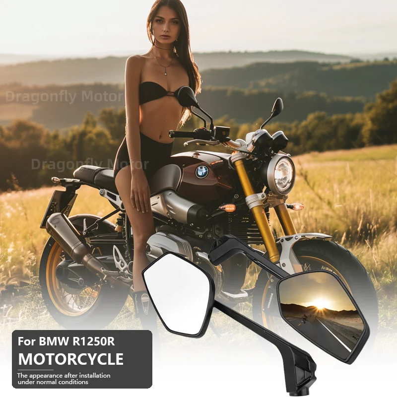

2024 Rearview Mirror For BMW R1250R 2019-2024 CNC Aluminum Motorcycle Accessories Rear Side View Mirrors Anti-glare Mirror