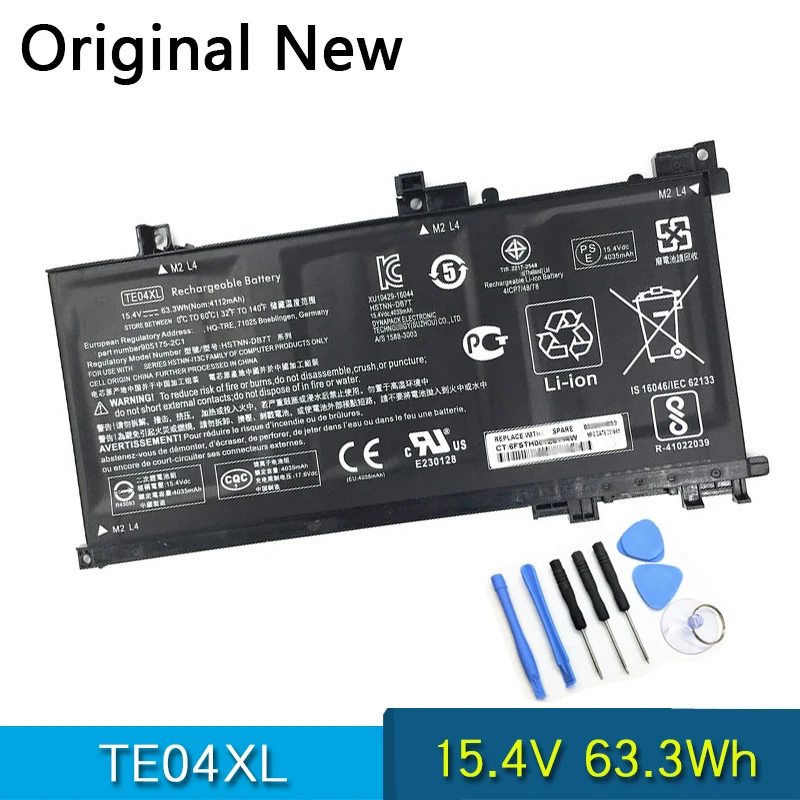 NEW Original Battery TE04XL For HP OMEN 15-AX200 15- AX218TX 15-AX210TX 15-AX235NF 15-AX202N 15-BC200 HSTNN-DB7T 905175-271/2C1
NEW Original Battery TE04XL For HP OMEN 15-AX200 15- AX218TX 15-AX210TX 15-AX235NF 15-AX202N 15-BC200 HSTNN-DB7T 905175-271/2C1