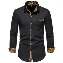 Black Leopard Patchwork Shirt Men 2022 Brand Slim Fit Long Sleeve Mens Dress Shirts Business Wedding Party African Clothing XXL
Black Leopard Patchwork Shirt Men 2022 Brand Slim Fit Long Sleeve Mens Dress Shirts Business Wedding Party African Clothing XXL
