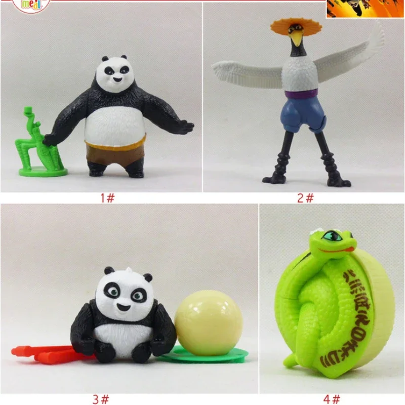 

McDonaldsa MC Figure Kung Fu Doll Panda Crane Po Monkey Master Mantis Ornament Accessories Tabletop Decoration Children Present
