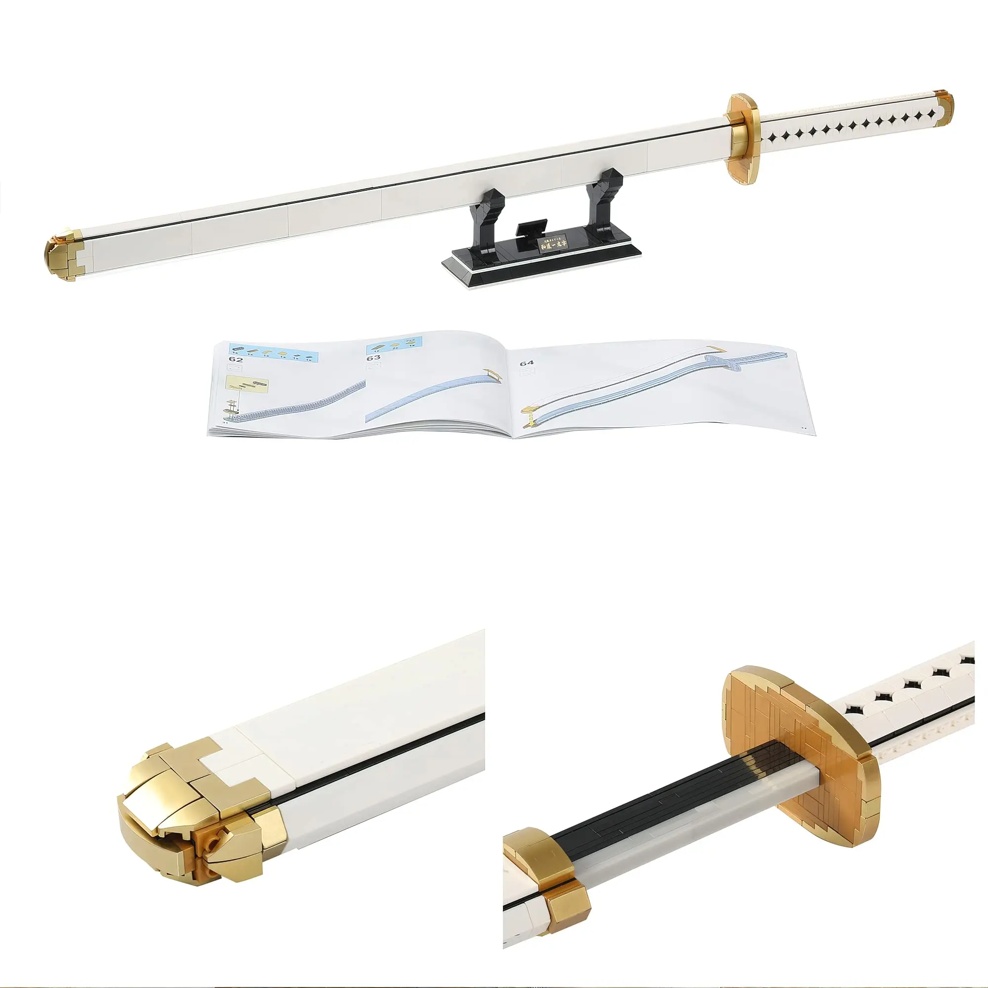 806PCS Cosplay Anime Swords Building Blocks Kit Ichimonji Yamato Sword Model Samurai Katana Toys for Aldult Luminous 806PCS Cosplay Anime Swords Building Blocks Kit Ichimonji Yamato Sword Model Samurai Katana Toys for Aldult Luminous