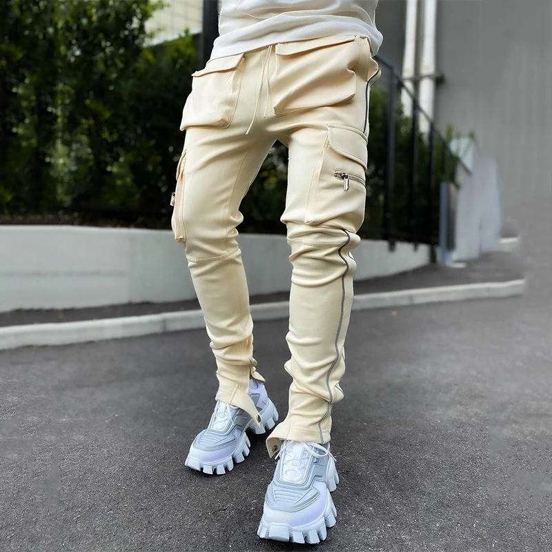 American Style High Street Retro Men's Casual Pants Double Pocket Zipper Straight Leg Sports Fitness Pants Fashion Cargo Pants
American Style High Street Retro Men's Casual Pants Double Pocket Zipper Straight Leg Sports Fitness Pants Fashion Cargo Pants