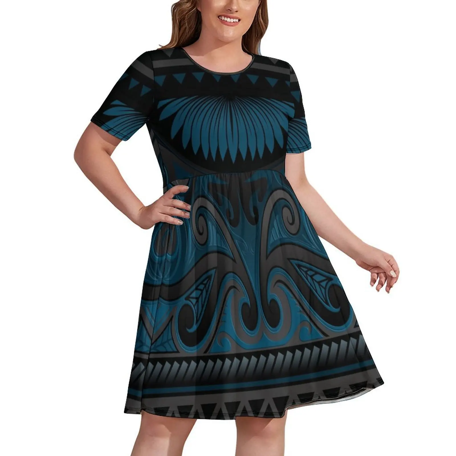 Blue Grey Ornate Māori Design, New Zealand Dress Women's clothing beach outfits for women dresses for woman Summer skirt
Blue Grey Ornate Māori Design, New Zealand Dress Women's clothing beach outfits for women dresses for woman Summer skirt