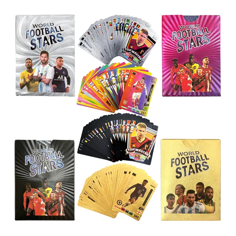 

2024 Football Cards Star Limited Edition Signature Series Trading Football Player Card Fan Gift Pack Gold Black Silver Colorful
