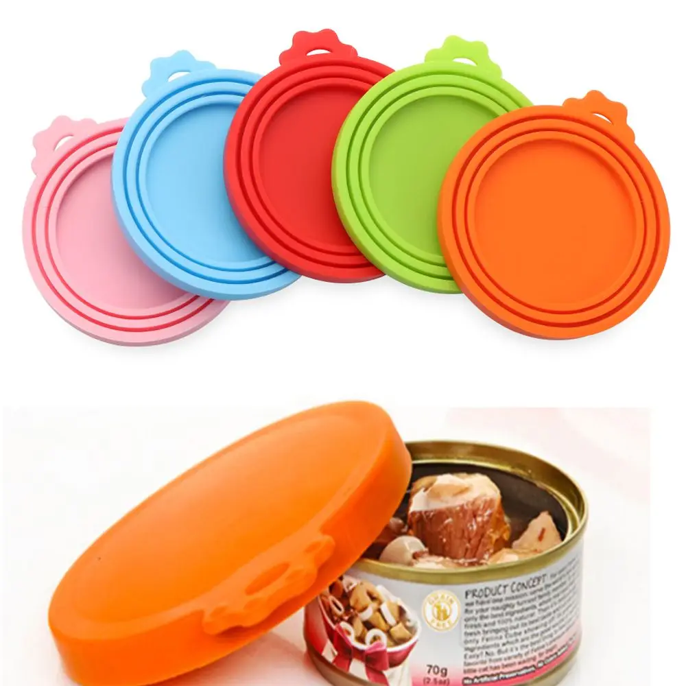 

Hot Pet Supplies Food Storage Keep Fresh Silicone Can Lid Food Tin Cover Pet Can Covers Cans Cap