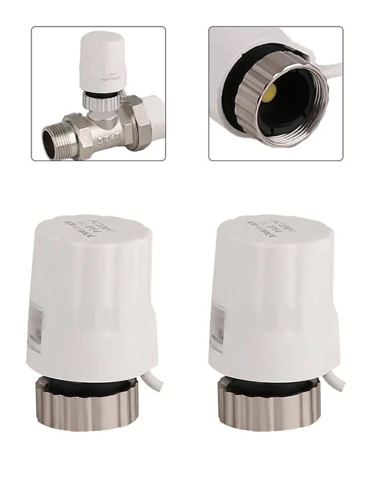 Electrothermal Actuator Electric Floor Heating Water Distributor LCD Panel Thermostatic AC230V Normally Closed Open M30x1.5mm
Electrothermal Actuator Electric Floor Heating Water Distributor LCD Panel Thermostatic AC230V Normally Closed Open M30x1.5mm