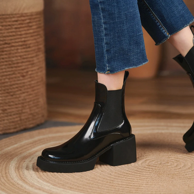 2023 new autumn winter women ankle boots natural leather 22-25cm cowhide+pigskin chelsea boots modern boots platform boots
2023 new autumn winter women ankle boots natural leather 22-25cm cowhide+pigskin chelsea boots modern boots platform boots