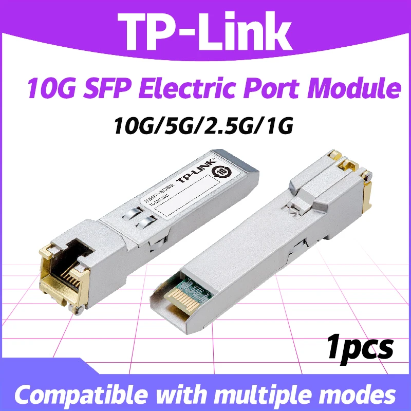 

TP-LINK TL-SM510U 10-Gigabit SFP+ photoelectric conversion module 10G high-speed optical port to RJ45 electrical port Switch