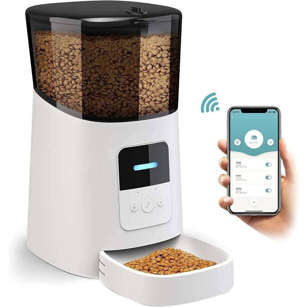 6L Automatic Cat Feeder, WiFi Automatic Dog Feeder with APP Control for Remote Feeding, Automatic Cat Food Dispenser
6L Automatic Cat Feeder, WiFi Automatic Dog Feeder with APP Control for Remote Feeding, Automatic Cat Food Dispenser