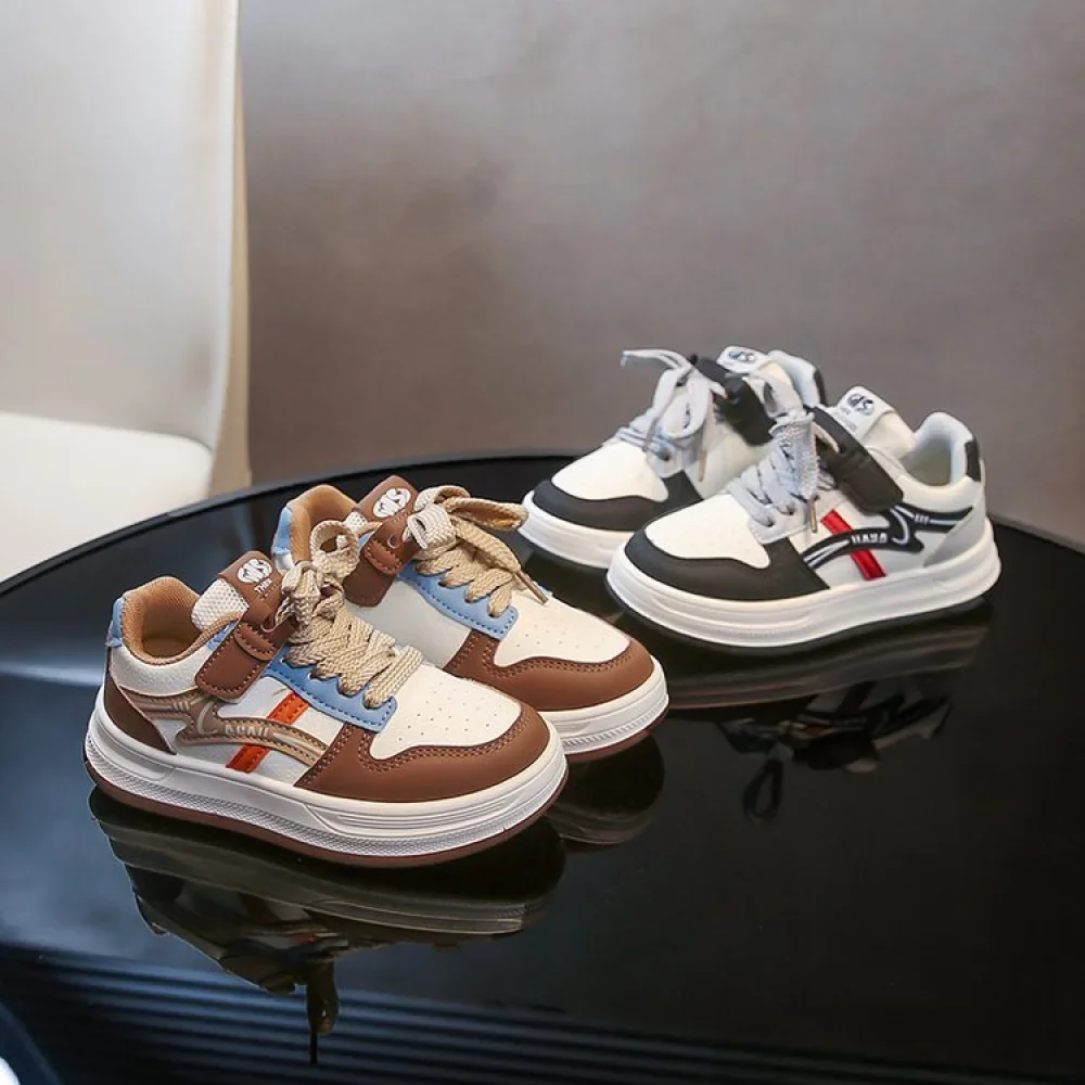 أحذية رياضية من جلد البولي يوريثان للأطفال، أحذية رياضية عصرية للمراهقين، أحذية رياضية مضادة للانزلاق ومقاومة للماء للأولاد والبنات أحذية رياضية من جلد البولي يوريثان للأطفال، أحذية رياضية عصرية للمراهقين، أحذية رياضية مضادة للانزلاق ومقاومة للماء للأولاد والبنات