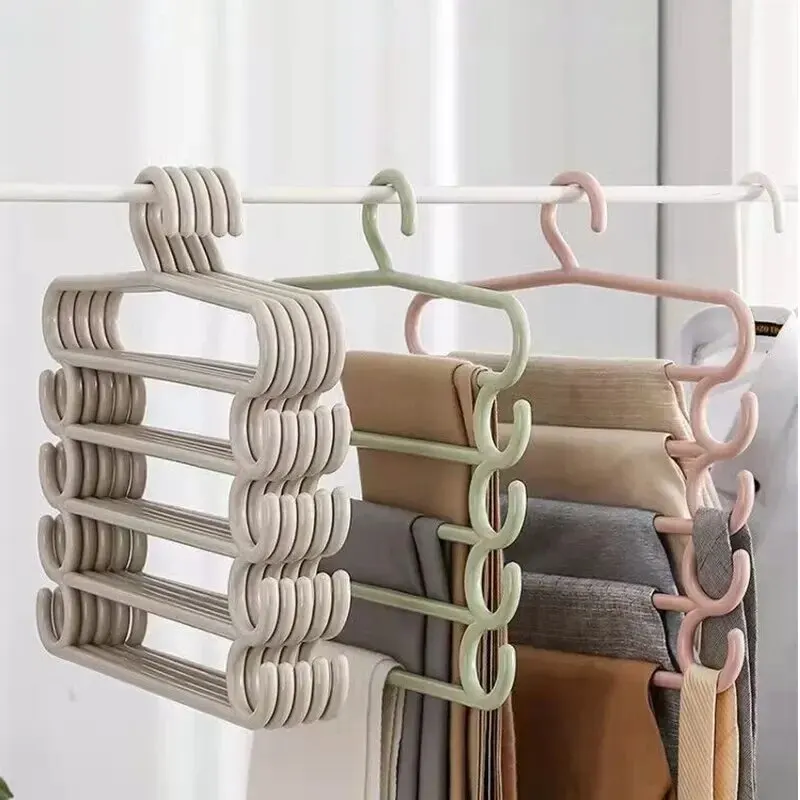 Pants Rack Multifunctional Household Saving Space Multi Layer Trousers Hanger Pants Closet Color Clothes Peg 5 Layers 
Pants Rack Multifunctional Household Saving Space Multi Layer Trousers Hanger Pants Closet Color Clothes Peg 5 Layers