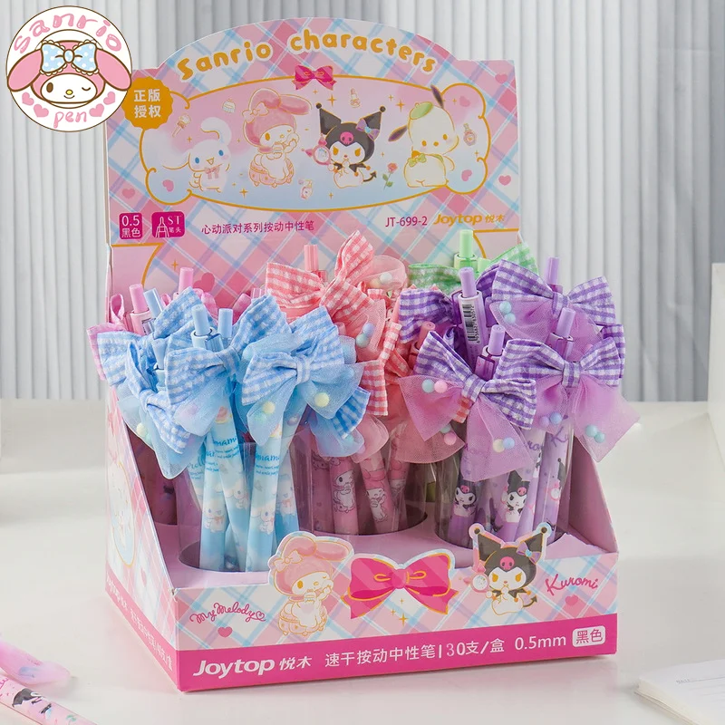 30pcs Sanrio Kawaii Press Gel Pen Stationery 0.5 Black Kuromi Melody Heart Party Cute Children's Gift Box Student Writing Tools
30pcs Sanrio Kawaii Press Gel Pen Stationery 0.5 Black Kuromi Melody Heart Party Cute Children's Gift Box Student Writing Tools