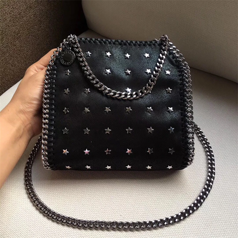 new women's bag five-pointed star rivet tote casual shoulder cross chain bag handbag
new women's bag five-pointed star rivet tote casual shoulder cross chain bag handbag