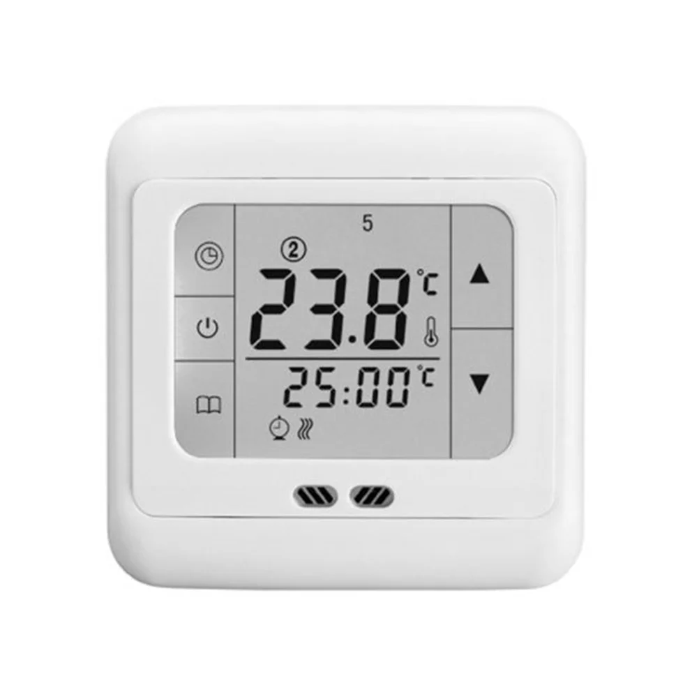 

Домашний программируемый цифровой регулятор температуры с сенсорным экраном, электрическая система отопления, напольный регулятор температуры