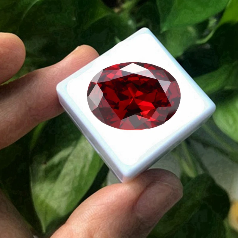 

Brilliant Cut 13x18mm Oval Cut Red Garnet Gemstones Natural Mined Garnet Diy Jewelry VVS Gem For Diy Jewelry Making