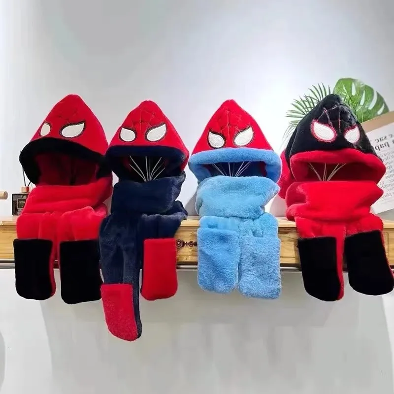 New Avengers Spider-Man Cartoon Cute Winter Warm Plush Hat Trendy Simple Scarf Gloves Three-piece Set Children's Holiday Gift
New Avengers Spider-Man Cartoon Cute Winter Warm Plush Hat Trendy Simple Scarf Gloves Three-piece Set Children's Holiday Gift