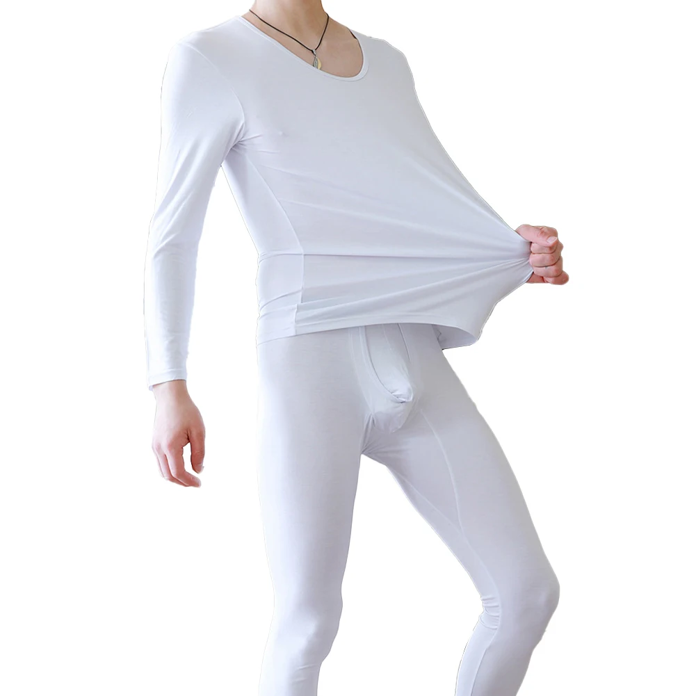 Casual Winter Thermal Underwear Long Johns Set For Men Modal Long Sleeve O Neck Top Bottoms Pants Man Sleepwear Undershirts
Casual Winter Thermal Underwear Long Johns Set For Men Modal Long Sleeve O Neck Top Bottoms Pants Man Sleepwear Undershirts