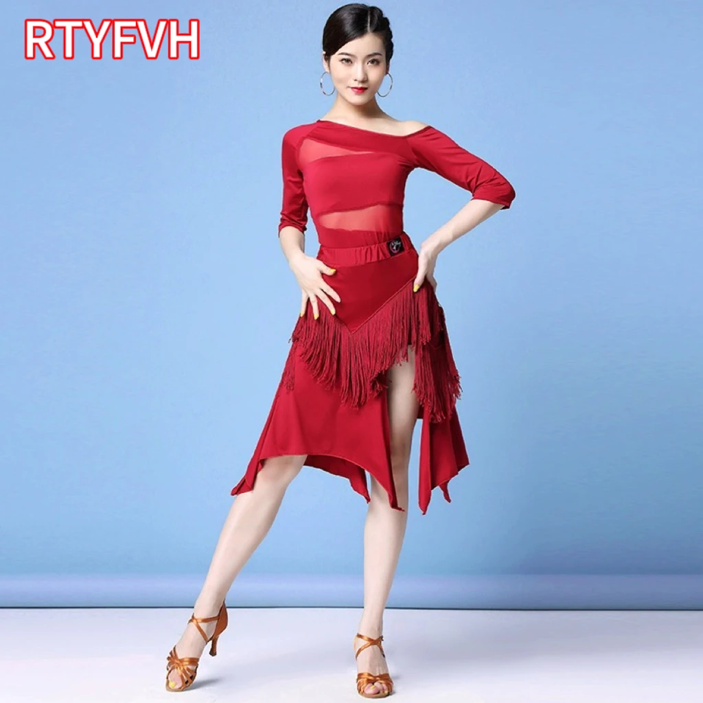 Women's Latin Dance Uniform Social Dance Tassel Skirt Professional Training Uniform National Standard Modern Dance Uniform
Women's Latin Dance Uniform Social Dance Tassel Skirt Professional Training Uniform National Standard Modern Dance Uniform