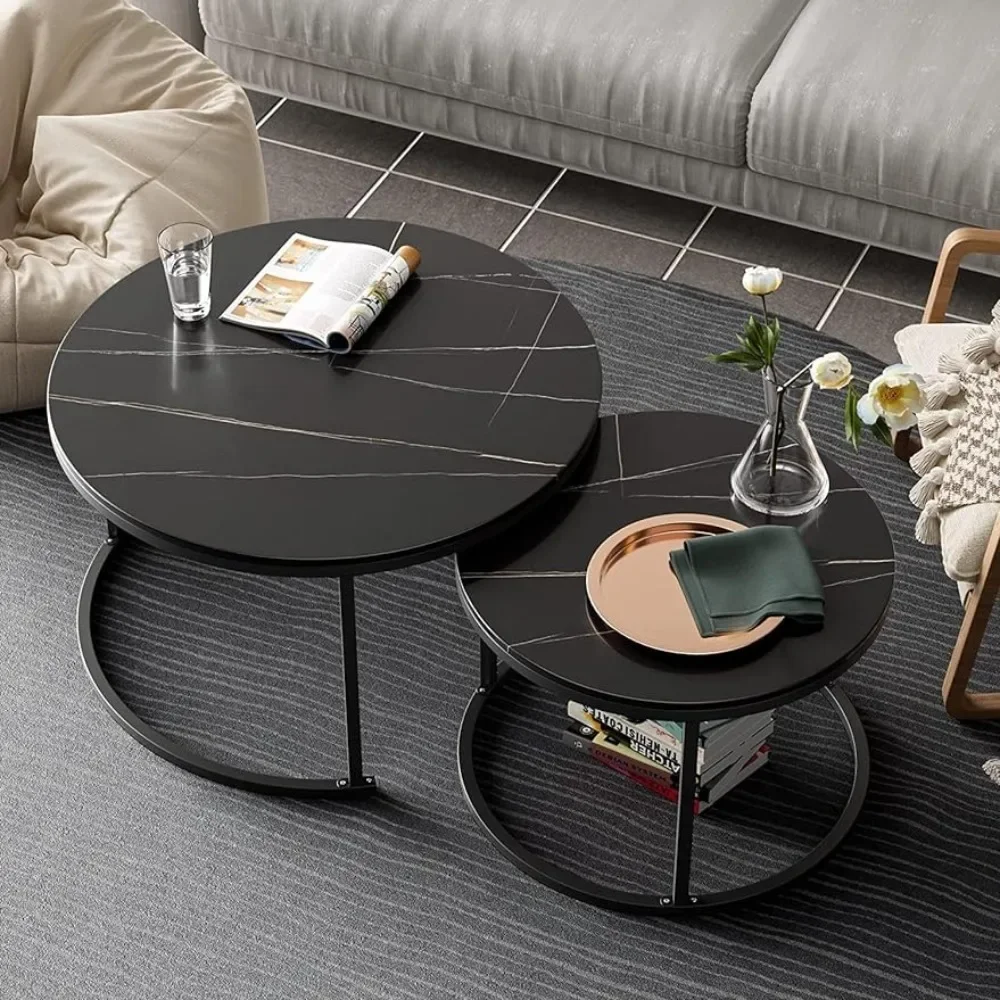 Nesting Coffee Table Office Balcony Striped Black Modern Round Coffee Table Set of 2 for Living Room Tea Furniture Home
Nesting Coffee Table Office Balcony Striped Black Modern Round Coffee Table Set of 2 for Living Room Tea Furniture Home