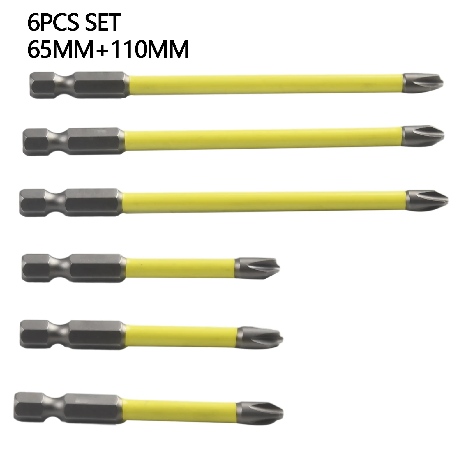 6pcs 65mm 110mm Alloy Steel Magnetic Electrician Special Slotted Cross Screwdriver Bit FPH2 Bit Hand Tool For Socket Switch
6pcs 65mm 110mm Alloy Steel Magnetic Electrician Special Slotted Cross Screwdriver Bit FPH2 Bit Hand Tool For Socket Switch