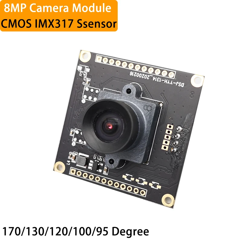 

Camera Module 8MP CMOS IMX317 Sensor 4K High Resolution Distortionless High Speed 30fps UVC Usb Industrial Video Camera