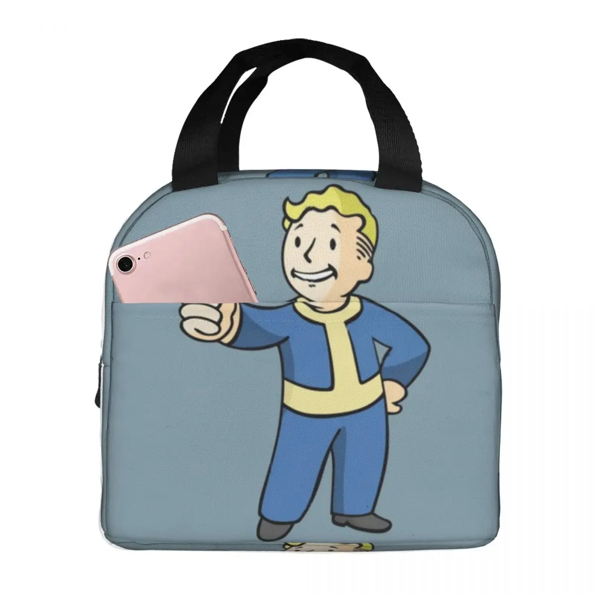 

Pip Boy V2 Thermal Insulated Lunch Bag Insulated bento bag Meal Container Food Storage Bags Large Tote Lunch Box Picnic Teacher
