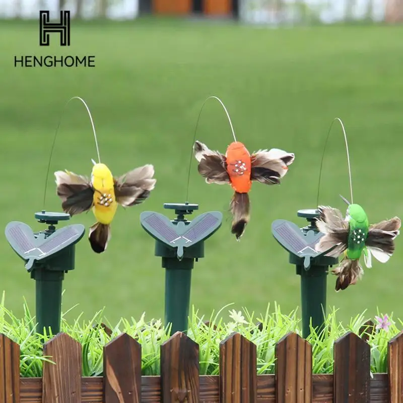 

Solar Powered Dancing Fluttering Butterflies Flying Humming Bird Garden Yard Outdoor Home Decoration Farmland Garden Decoration