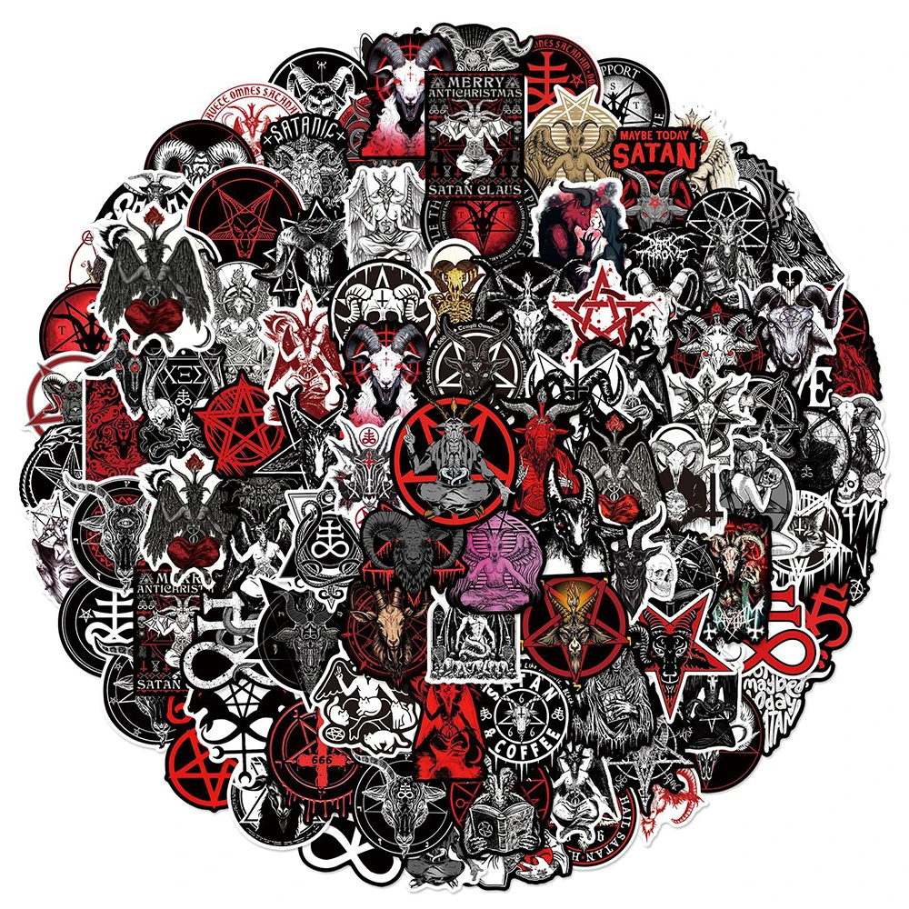 10/30/50/100pcs Horror Gothic Demon Satan Stickers Cool Devil Graffiti Decals Phone Skateboard Motorcycle Cartoon Sticker Decor
10/30/50/100pcs Horror Gothic Demon Satan Stickers Cool Devil Graffiti Decals Phone Skateboard Motorcycle Cartoon Sticker Decor
