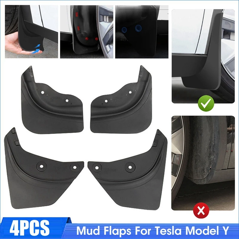 

Брызговики передние и задние, брызговики для Tesla Model Y 2021 2022 (набор из 4)